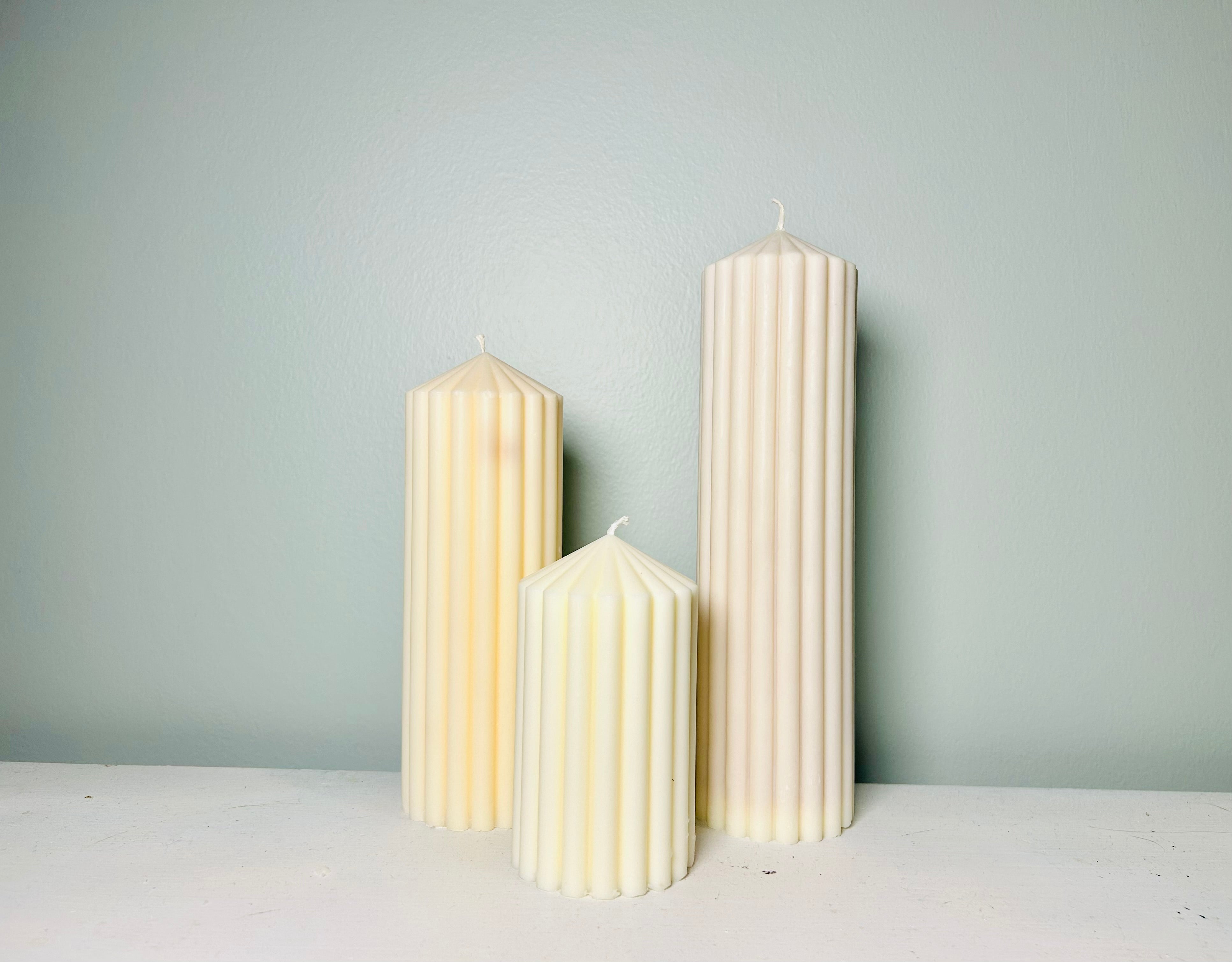 Fluted Pillar Candles