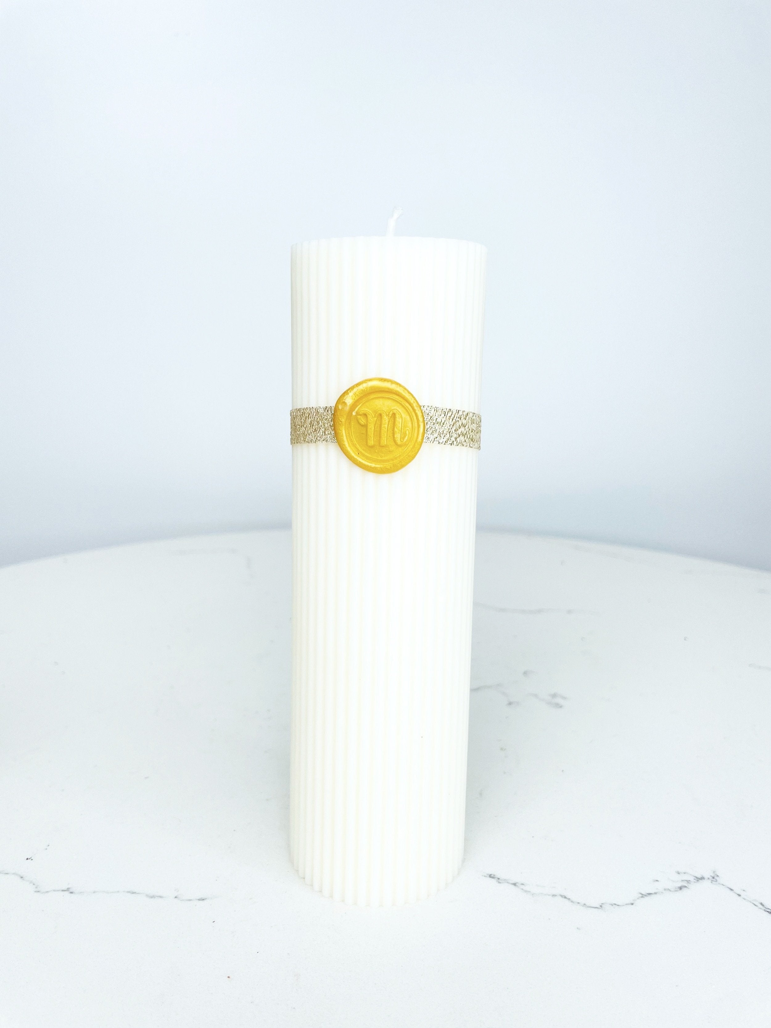 Ribbed Pillar Candles